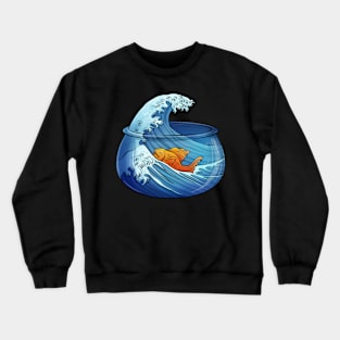 Great Wave of Fishbowl Crewneck Sweatshirt